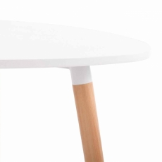Odkladací stolík Abenra, 80 cm, biela - 4