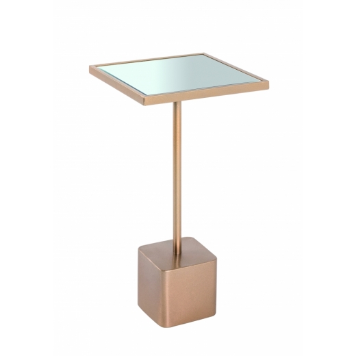 Odkladací stolík Aciten, 61 cm, zlatá - 1