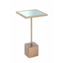 Odkladací stolík Aciten, 61 cm, zlatá