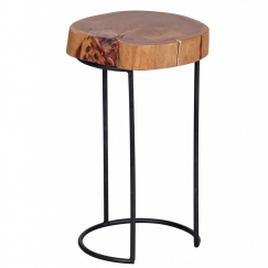 Odkladací stolík Akola, 28x45 cm, masív agát