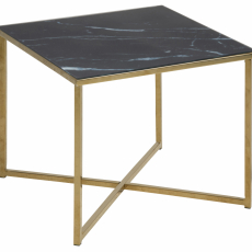 Odkladací stolík Alisma, 50 cm, čierna - 1