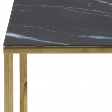 Odkladací stolík Alisma, 50 cm, čierna - 3