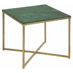 Odkladací stolík Alisma, 50 cm, zelená