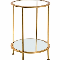 Odkladací stolík Anite I, 55 cm, zlatá - 1