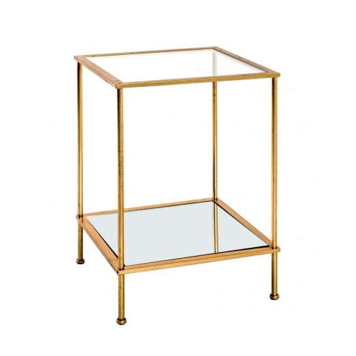 Odkladací stolík Anite II, 55 cm, zlatá - 1