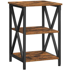 Odkladací stolík Bastian, 60 cm, hnedá