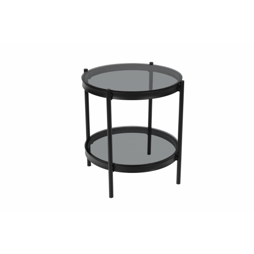 Odkladací stolík Bayonne, 50 cm, čierna - 1
