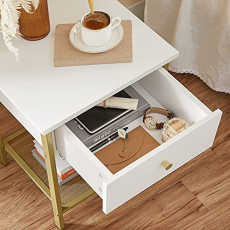 Odkladací stolík Ben, 55 cm, biela - 5