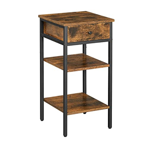 Odkladací stolík Bookie, 70 cm, hnedá - 1