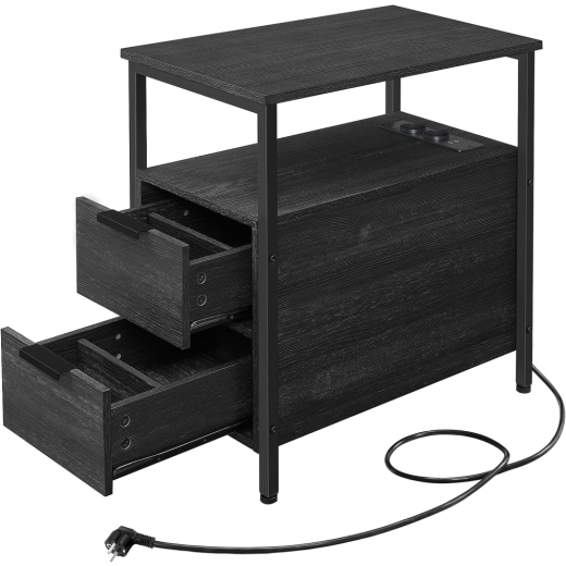 Odkladací stolík Bruise, 61 cm, čierna - 1