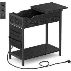 Odkladací stolík Bugger, 60 cm, čierna
