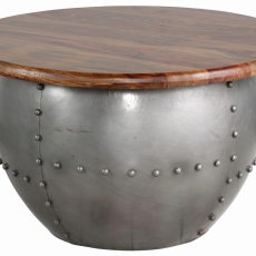 Odkladací stolík Chun, 75 cm, hnedá - 3