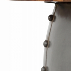 Odkladací stolík Chun, 75 cm, hnedá - 4