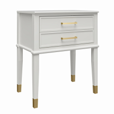 Odkladací stolík Claude, 60 cm, biela - 2