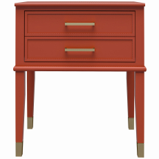 Odkladací stolík Claude, 60 cm, červená - 2