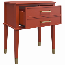 Odkladací stolík Claude, 60 cm, červená - 3