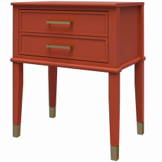 Odkladací stolík Claude, 60 cm, červená - 4