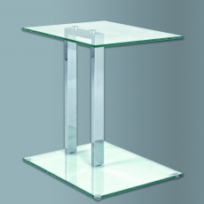 Odkladací stolík Dell, 50 cm, chróm - 2