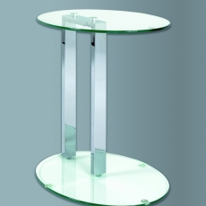 Odkladací stolík Donn, 50 cm, chróm - 2