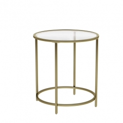 Odkladací stolík Einat, 55 cm, zlatá