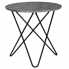 Odkladací stolík Elea, 60 cm, sivá