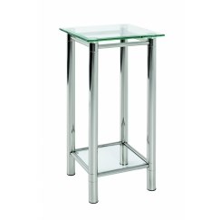 Odkladací stolík Embu, 72 cm, číre sklo