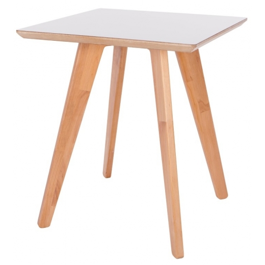 Odkladací stolík Facet, 47 cm, biela - 1