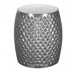 Odkladací stolík Feta, 42 cm, strieborná