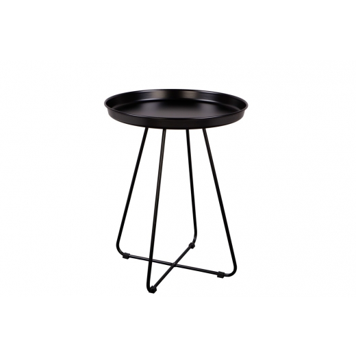 Odkladací stolík Foden, 42 cm, čierna - 1