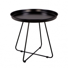 Odkladací stolík Foden, 50 cm, čierna - 1