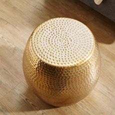 Odkladací stolík Fura, 42 cm, zlatá - 5