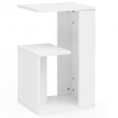Odkladací stolík Gala, 61 cm, biela