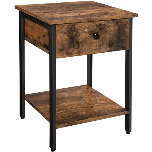 Odkladací stolík Hermina, 55 cm, hnedá - 1