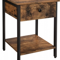 Odkladací stolík Hermina, 55 cm, hnedá - 1