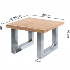 Odkladací stolík Kari, 58 cm, agát - 3
