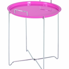 Odkladací stolík Knox, 51 cm, ružová - 1