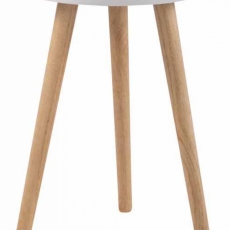 Odkladací stolík Kolding, 40 cm, biela - 1