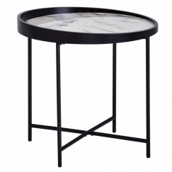 Odkladací stolík Krist, 46 cm, mramor