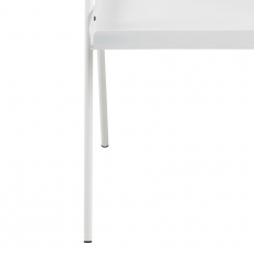 Odkladací stolík Lopes obdĺžnik, 50 cm, biela - 3