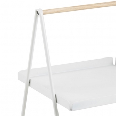Odkladací stolík Lopes obdĺžnik, 50 cm, biela - 4
