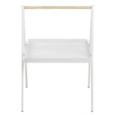 Odkladací stolík Lopes obdĺžnik, 50 cm, biela - 2