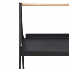 Odkladací stolík Lopes obdĺžnik, 50 cm, čierna - 3