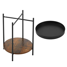 Odkladací stolík Manfred, 55 cm, čierna - 7