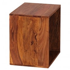 Odkladací stolík Mumbai cube, 43,5 cm, masív Sheesham - 4