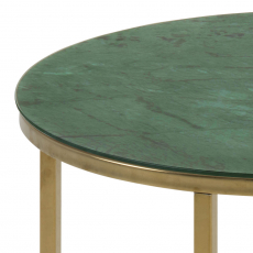 Odkladací stolík okrúhly Alisma, 50 cm, zelená - 7