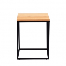 Odkladací stolík Olaf, 40 cm, buk/čierna - 3