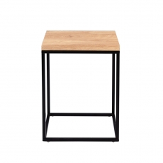 Odkladací stolík Olaf, 40 cm, dub/čierna - 3
