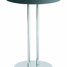Odkladací stolík Raymond, 55 cm, čierna/chróm - 1