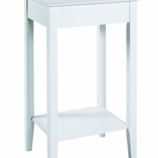 Odkladací stolík Ross, 76 cm, biela - 1