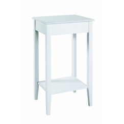 Odkladací stolík Ross, 76 cm, biela